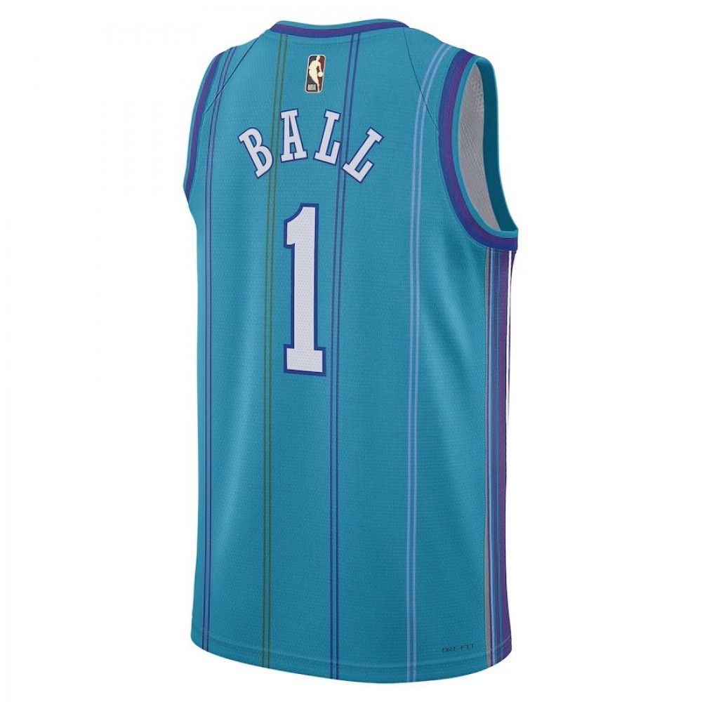 Youth Jordan LaMelo Ball Teal Charlotte Hornets Swingman Jersey - Classic Edition-Pro Kit Vault | Brand New 26/27 Sports Jerseys